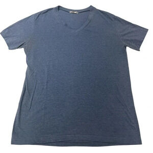 YSK Blue Shirt men’s size xl fits like a medium, v neck short sleeve tee shirt